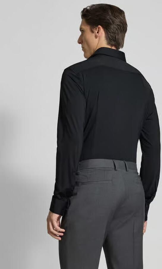 HUGO slim fit zakelijk overhemd van puur katoen model 'KENNO'