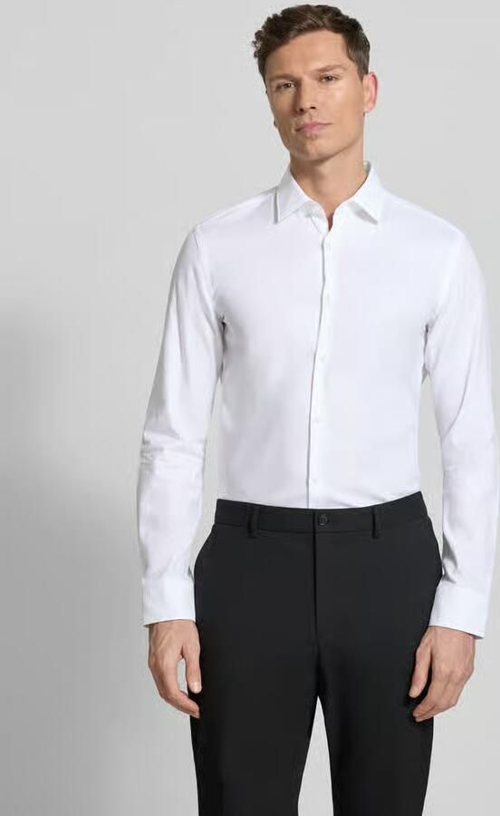 HUGO Slim fit zakelijk overhemd van puur katoen Model 'KENNO' - Foto 3