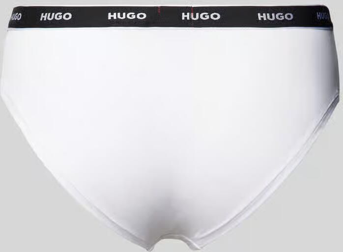 HUGO underwear Slip TRIPLET BRIEF STRIPE met contrasterende logo-band (3 stuks)