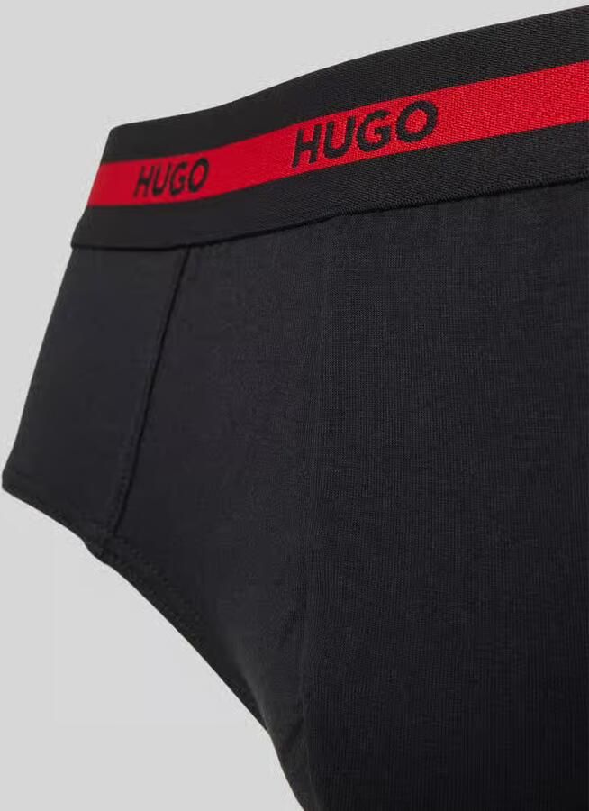 HUGO underwear Slip HIPBR TRIPLET PLANET van stretch-katoen met logostrepen op de tailleband - Foto 2