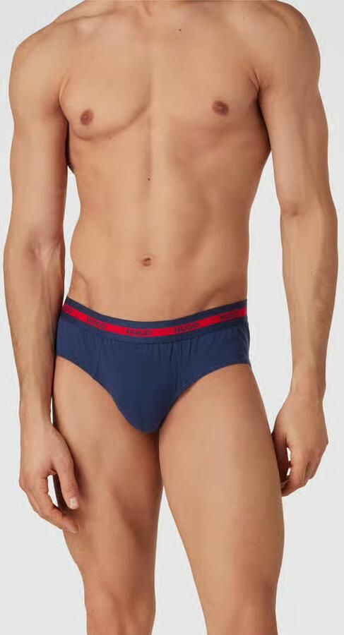 HUGO Slip met elastische band met logo in een set van 3 stuks - Foto 2