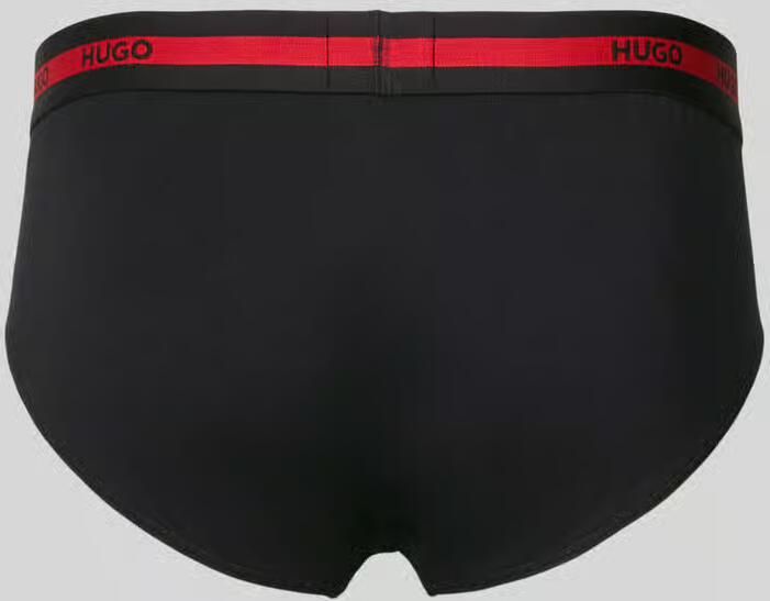 HUGO underwear Slip HIPBR TRIPLET PLANET van stretch-katoen met logostrepen op de tailleband - Foto 7