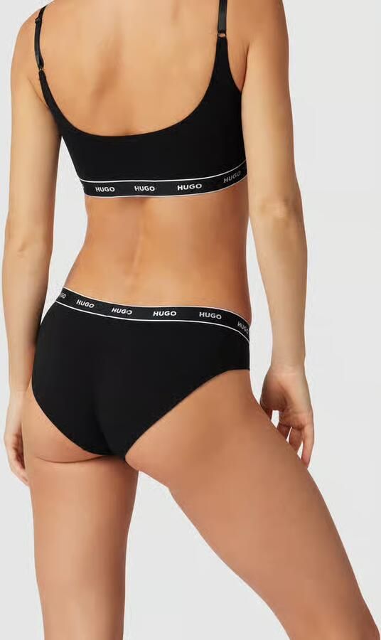 HUGO Slip met labelprint in een set van 3 stuks - Foto 2