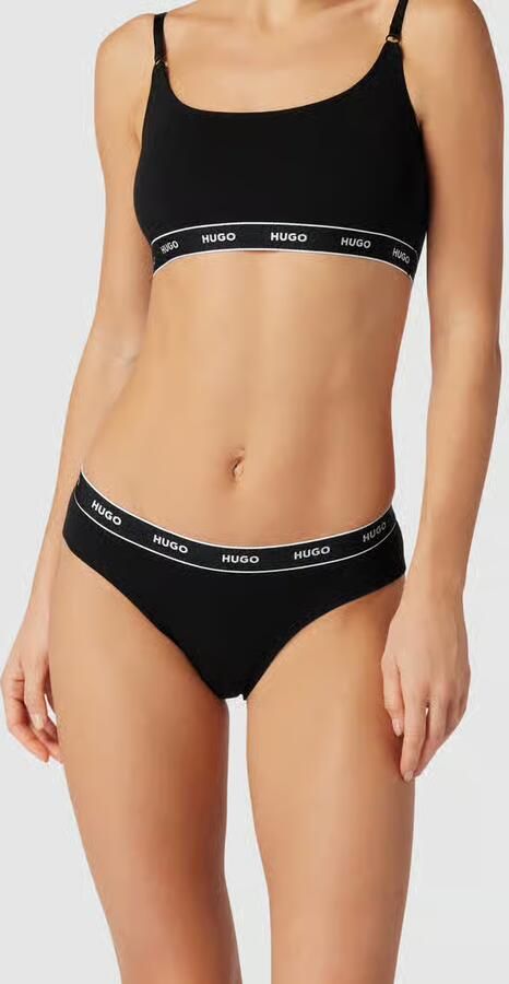 HUGO Slip met labelprint in een set van 3 stuks - Foto 3