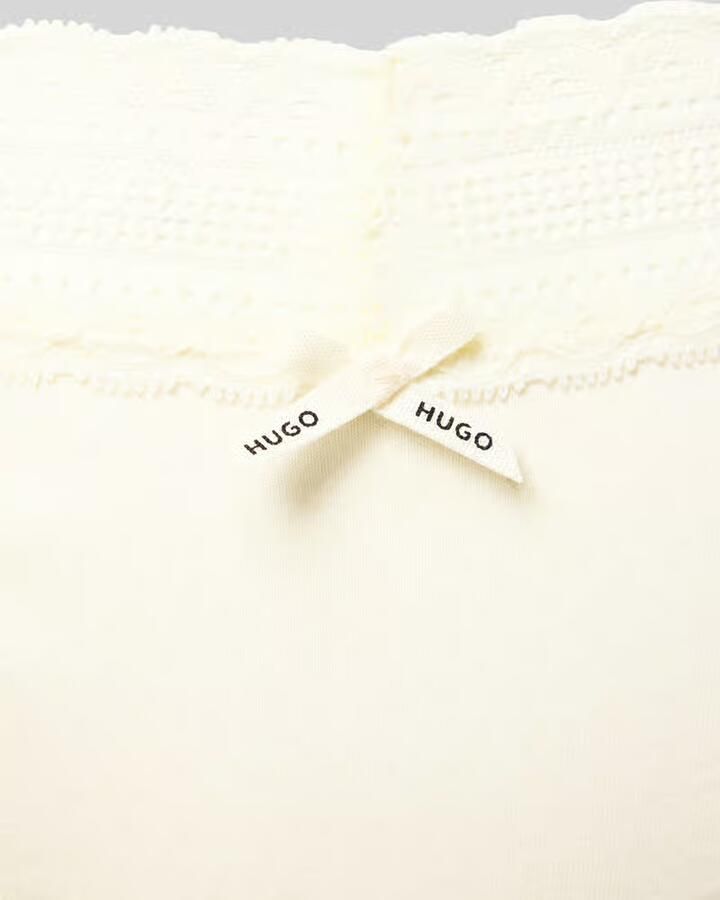 HUGO Slip van katoenmix in een set van 3 stuks model 'TRIPLET LACE BRIEF' - Foto 2