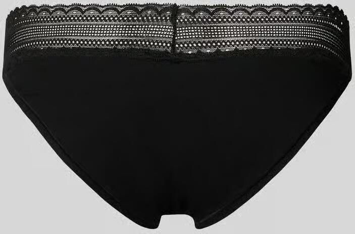HUGO Slip van katoenmix in een set van 3 stuks model 'TRIPLET LACE BRIEF'