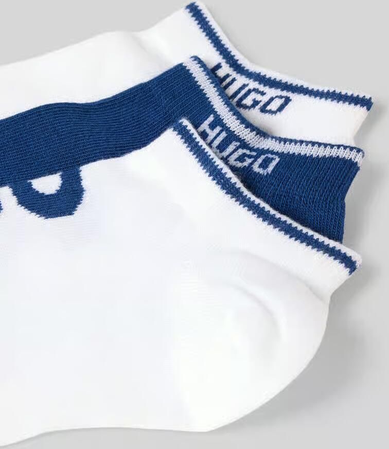 HUGO Sneaker-sokken van katoenmix in 3-pack