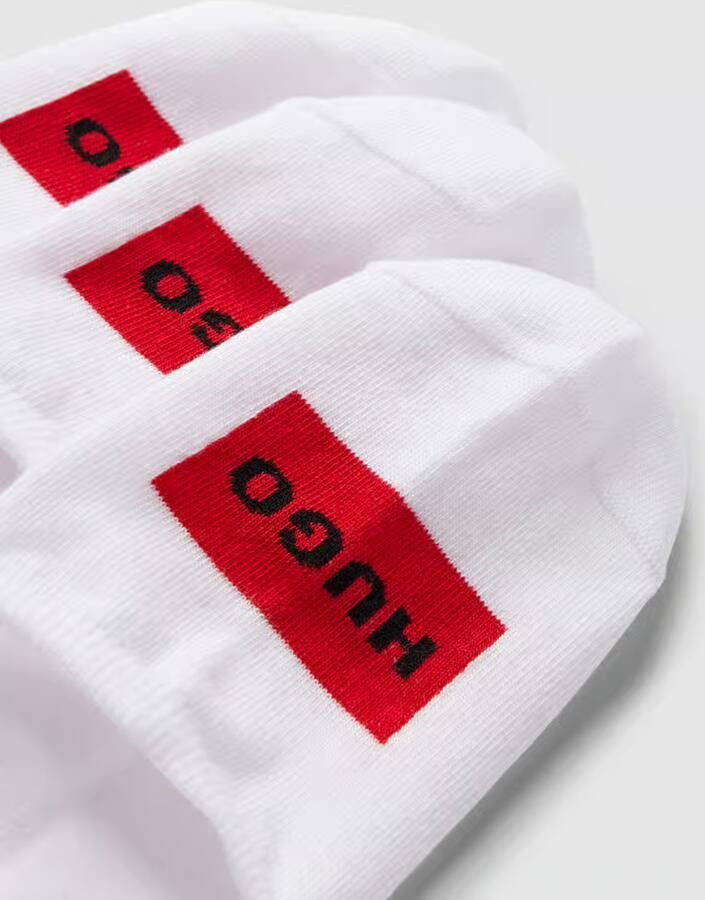 HUGO Sneakersokken in een set van 3 paar model 'LABEL'