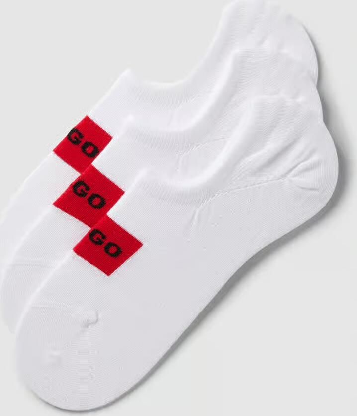 HUGO Sneakersokken in een set van 3 paar model 'LABEL' - Foto 2