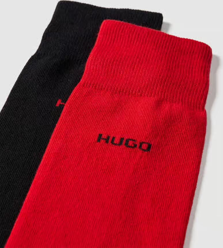 HUGO underwear Business-sokken 2P RS Uni CC met contrasterende hugo logo-opschrift (2 paar Set van 2) - Foto 2