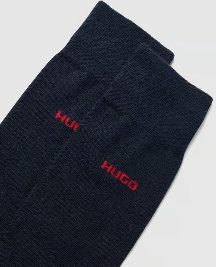 HUGO underwear Business-sokken 2P RS Uni CC met contrasterende hugo logo-opschrift (2 paar Set van 2) - Foto 9