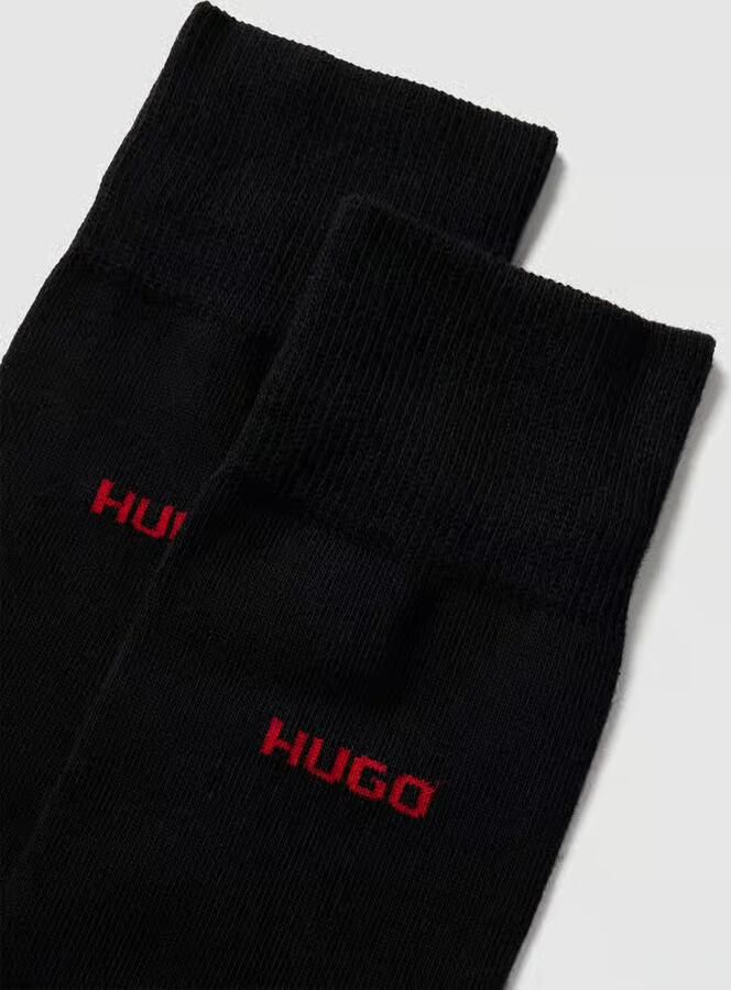 HUGO underwear Business-sokken 2P RS Uni CC met contrasterende hugo logo-opschrift (2 paar Set van 2) - Foto 2