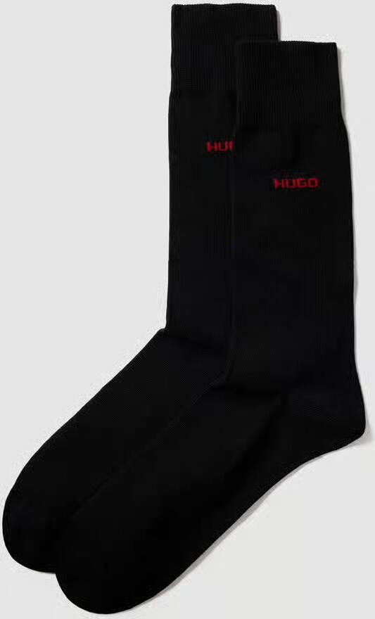 HUGO underwear Business-sokken 2P RS Uni CC met contrasterende hugo logo-opschrift (2 paar Set van 2) - Foto 6