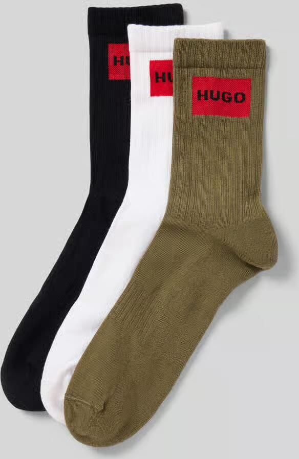 HUGO Sokken van puur katoen in een set van 3 stuks