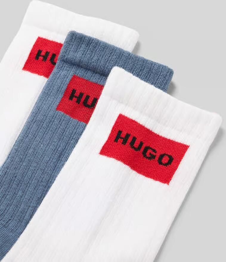 HUGO Sokken van puur katoen in een set van 3 stuks - Foto 2