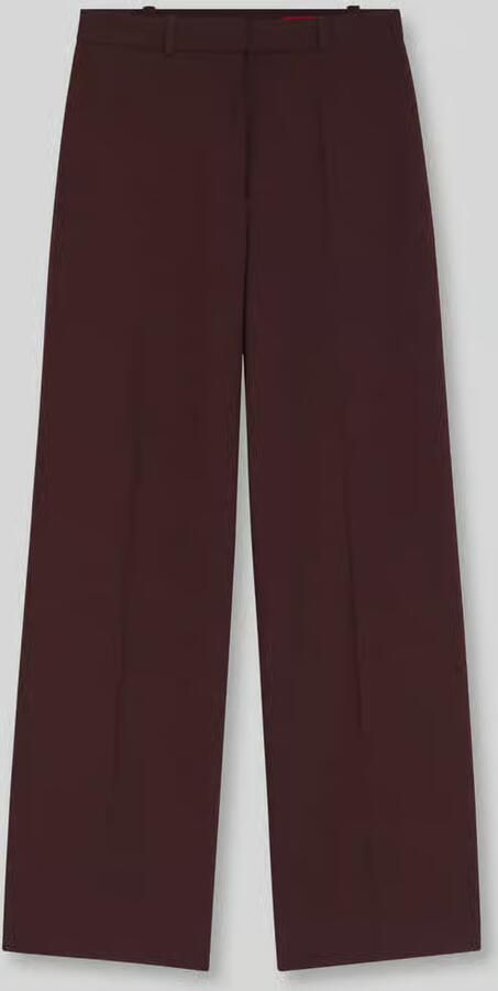 HUGO Stoffen broek met persplooien