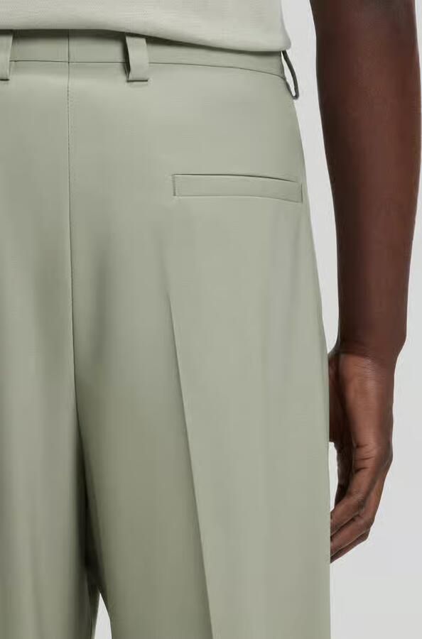 HUGO Straight fit broek met wolgehalte model 'TONY262X'
