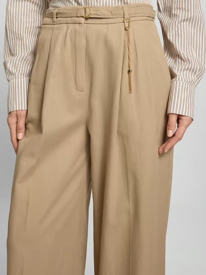 HUGO straight fit broek van puur katoen