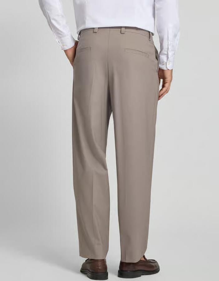 HUGO straight fit broek van scheerwolmix model 'TONY'