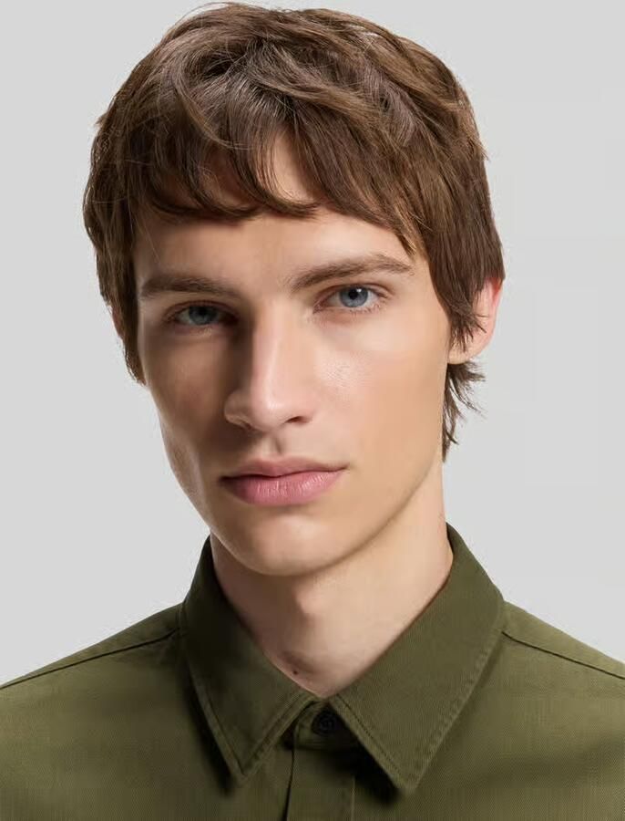 HUGO straight fit hemdoverhemd van katoen model 'Egrin'