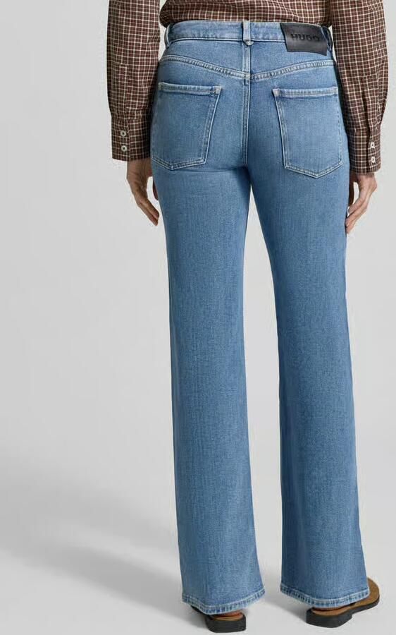 HUGO straight fit jeans van katoenmix model 'Gorinne' - Foto 3