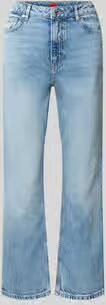 HUGO straight fit jeans van katoenmix model ''