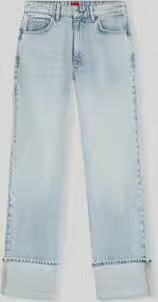 HUGO straight fit jeans van puur katoen