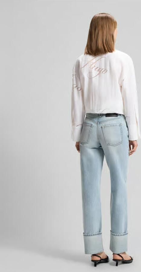 HUGO straight fit jeans van puur katoen - Foto 3