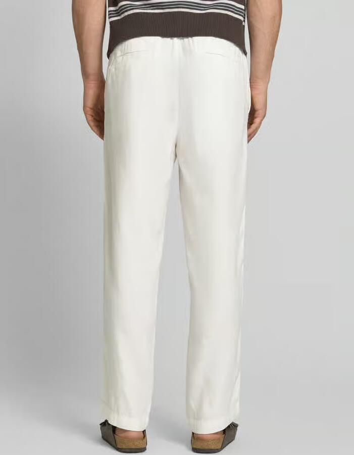 HUGO straight fit Smalle broek van mix van linnen en lyocell model 'CINO' - Foto 2