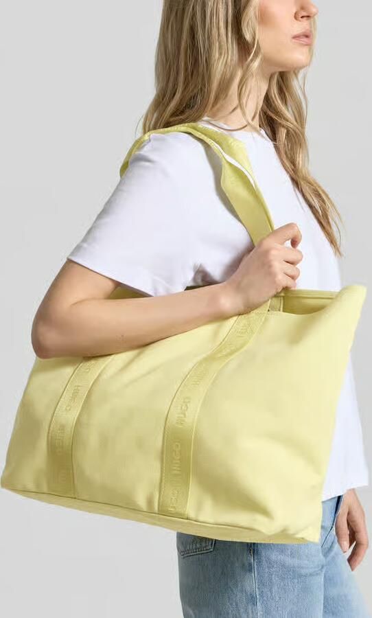 HUGO Strandtas van puur katoen model 'BECKY CA_TOTE' - Foto 3