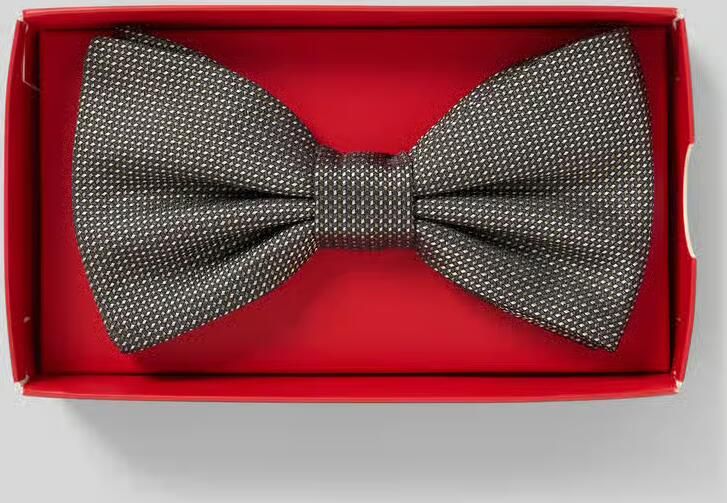HUGO Strik van zuivere zijde model 'BOW TIE' - Foto 2