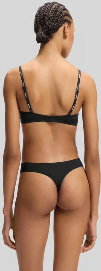 HUGO String in luipaardprint met all-over motief model 'SHADOW THONG' - Foto 3