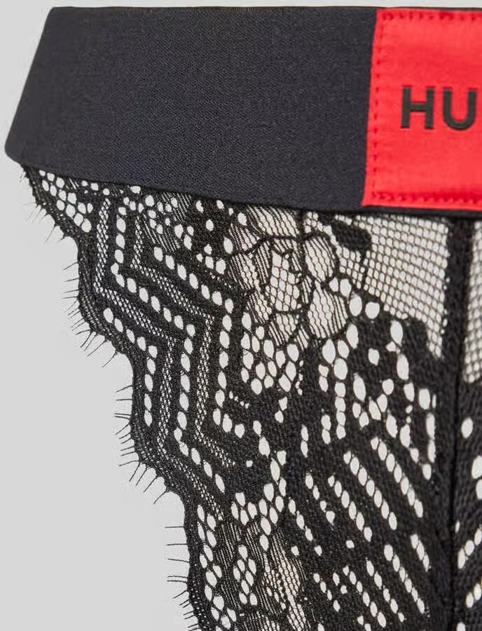 HUGO underwear String RL LACE met logo-opschrift op de band - Foto 4
