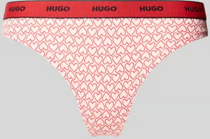 HUGO String van katoenmix model 'THONG STRIPE PYP' - Foto 2