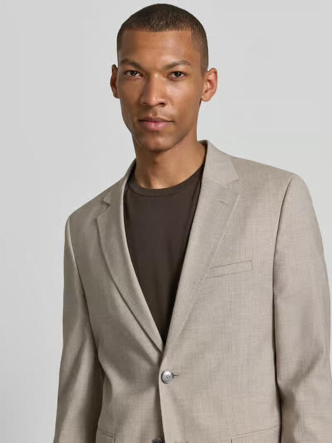 HUGO Super slim fit colbert van mix van viscose en scheerwol model 'ARTI253X'