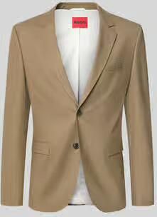 HUGO Super slim fit colbert van wolmix model 'Arti 253X'