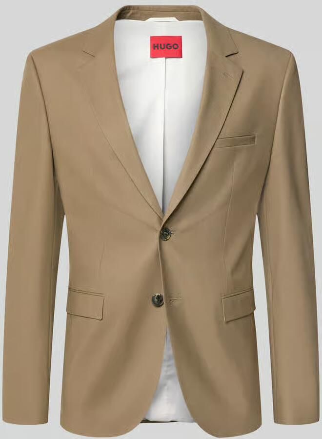 HUGO Super slim fit colbert van wolmix model 'Arti 253X' - Foto 2