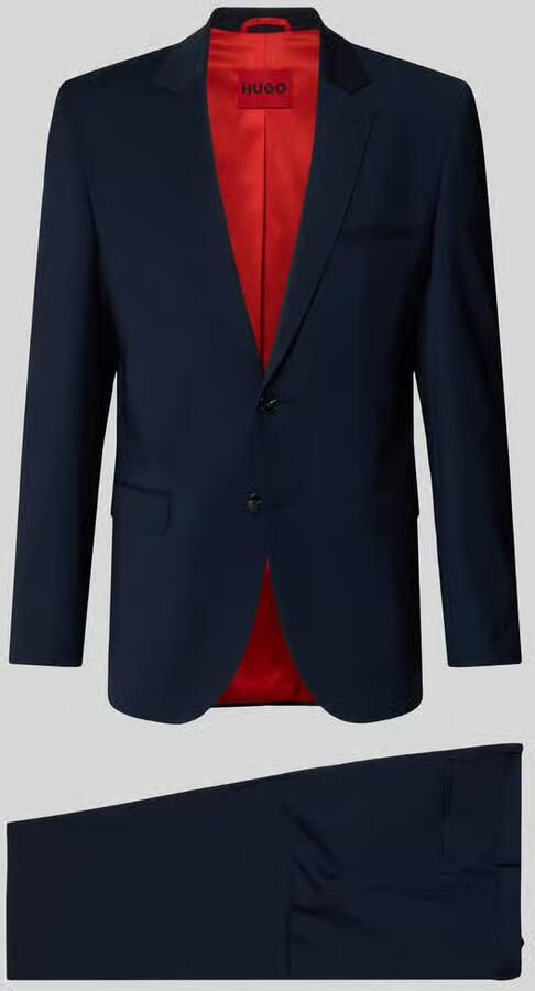 HUGO Super slim fit pak van wolmix model 'ARTI HESTEN'