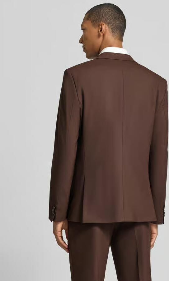 HUGO Super slim fit pak van wolmix model 'Hesten' - Foto 2