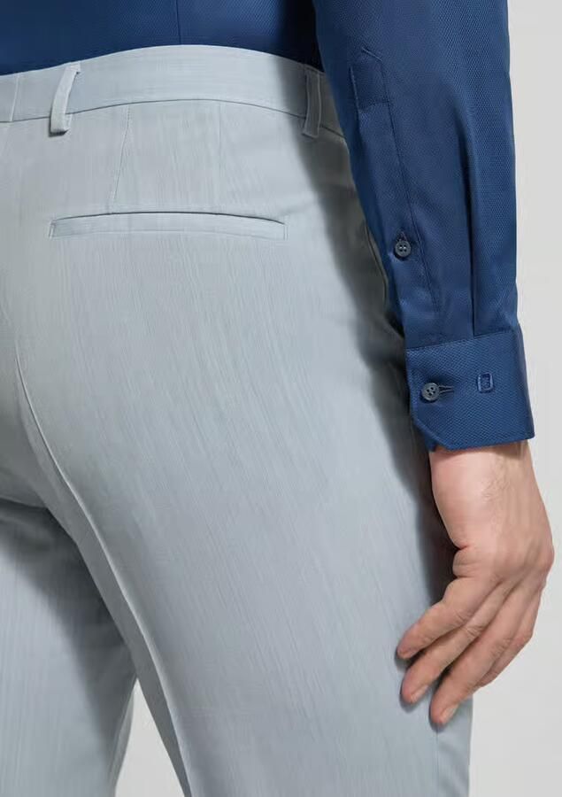HUGO Super slim fit pantalon van scheerwolmix model 'HESTEN'