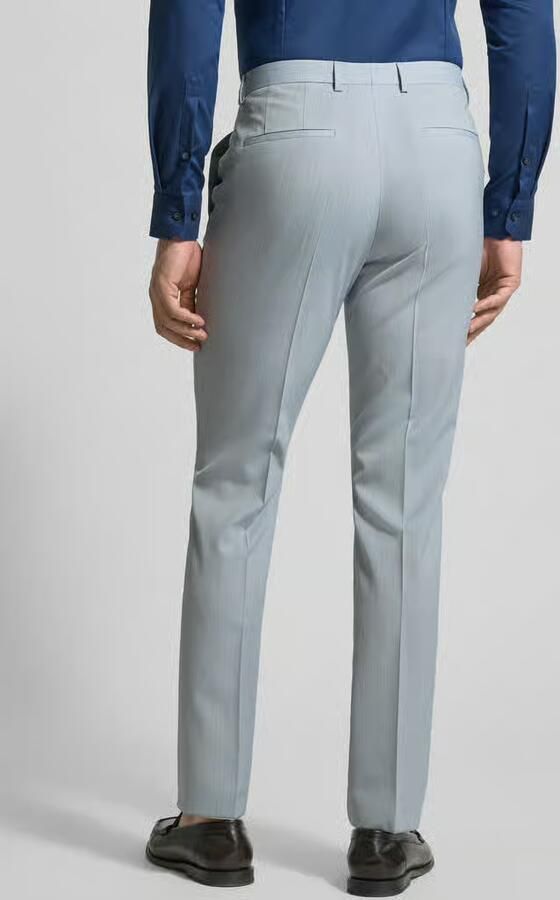HUGO Super slim fit pantalon van scheerwolmix model 'HESTEN' - Foto 2