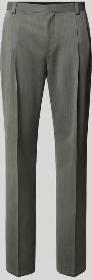 HUGO Super slim fit pantalon van scheerwolmix model 'HESTEN261F1X' - Foto 2