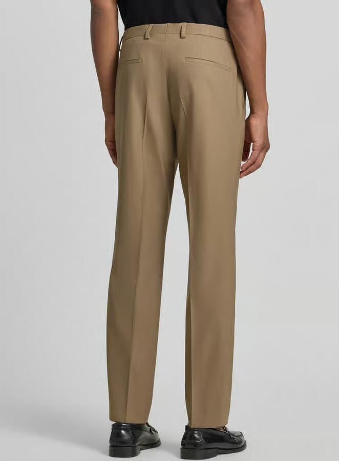 HUGO Super slim fit pantalon van wolmix model 'Hesten253X'