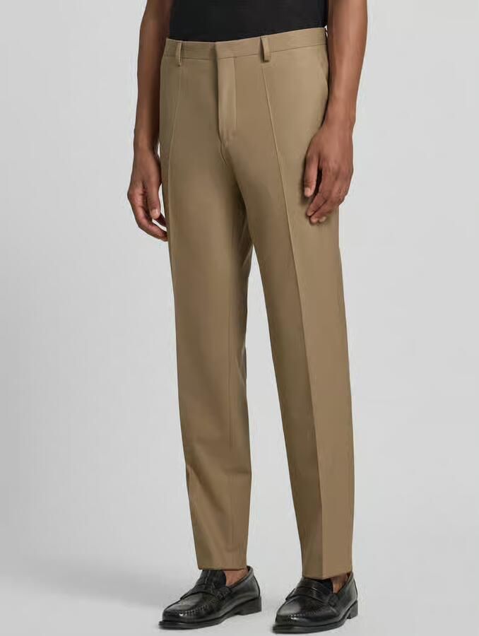 HUGO Super slim fit pantalon van wolmix model 'Hesten253X' - Foto 2