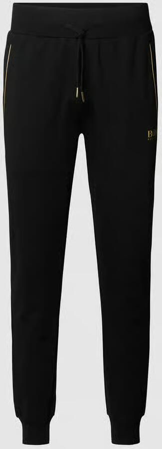 HUGO Sweatbroek van katoenmix met reflecterend logo model 'Dox' - Foto 2