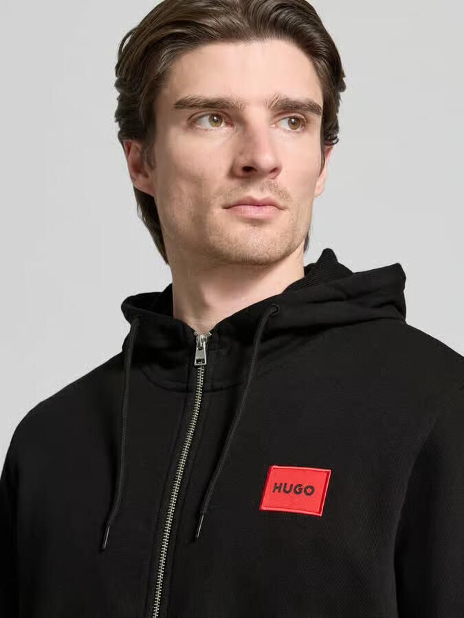 Hugo Boss Heren Sweatjack met Capuchon en Rits Black Heren - Foto 2