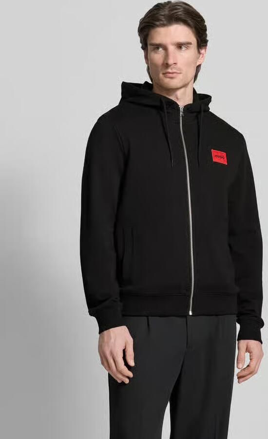 Hugo Boss Heren Sweatjack met Capuchon en Rits Black Heren - Foto 3