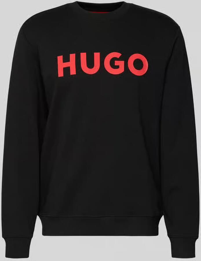 HUGO Sweatshirt met labeldetail model 'Dem'