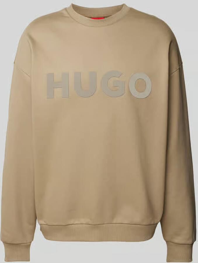 HUGO Sweatshirt met labelprint model 'Dinex'
