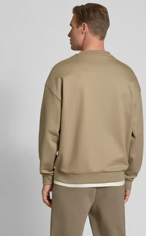 HUGO Sweatshirt met labelprint model 'Dinex' - Foto 4